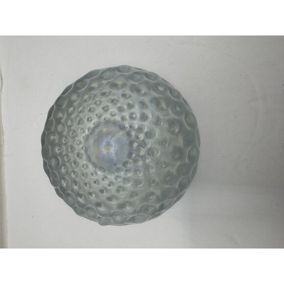 Susan Anton Intaglio Iridescent Art Glass Paperweight Divots Like Golfball - Picture 5 of 6